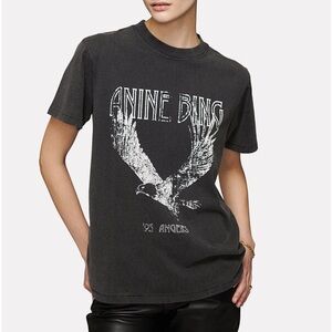 Anine Bing Washed Black Tee
